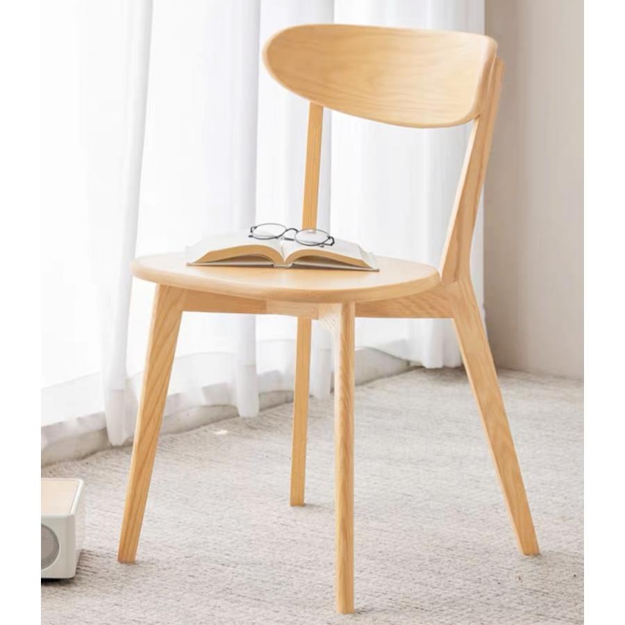 ダイニングチェア ルイス椅子 食卓チェア ナチュラル 天然木 オシャレ シンプル 組立簡単 座り心地 北欧風 リビング用 喫茶店 SF31 (1脚, ナチュラル) | 