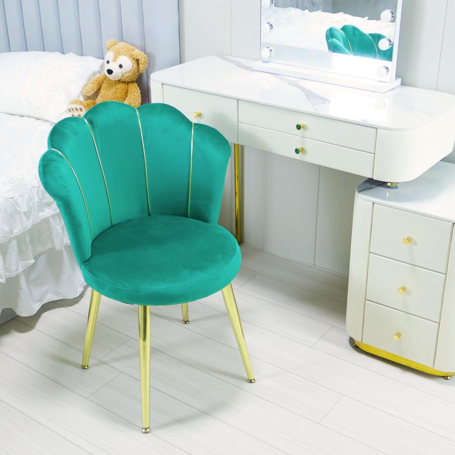 ダイニングチェア  ベロア調 イドチェアー ソファチェア ベロア ベルベット　カラ　SF04 ドレッサー椅子 ソファ椅子 背もたれ椅子 可愛い 大人気 シェル形 |  | 03