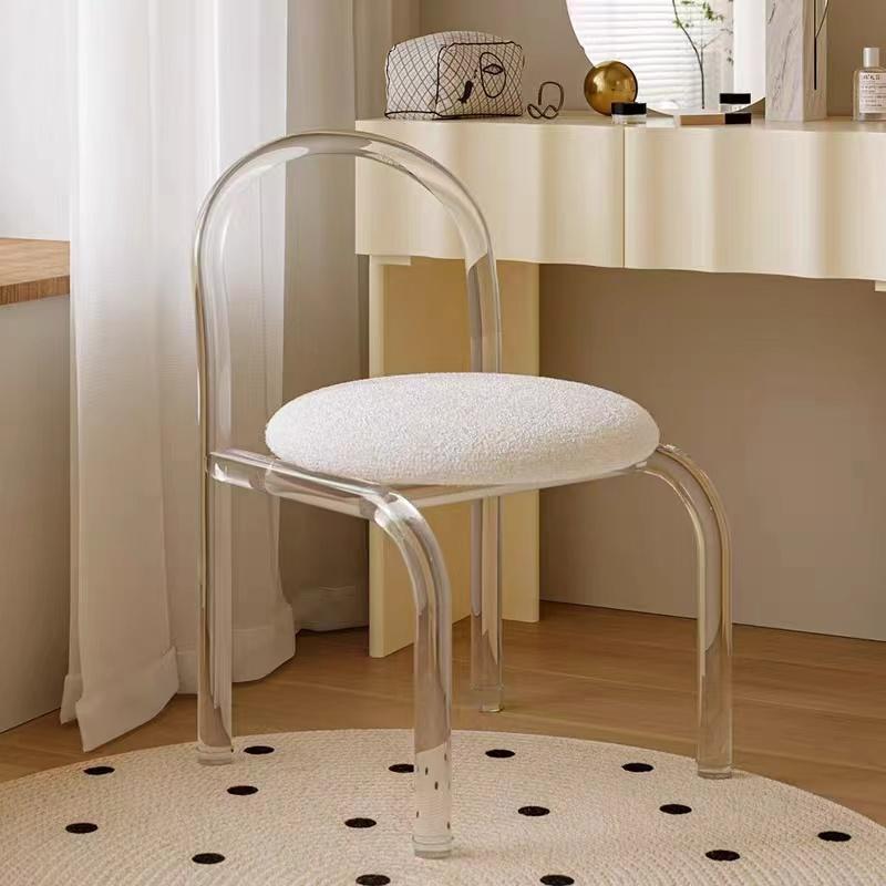人気 クリアチェア ドレッサー椅子 クリア 椅子 チェア 北欧