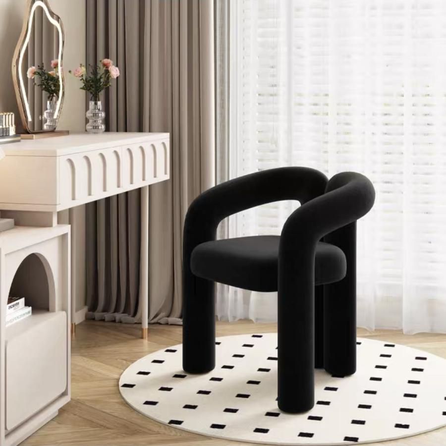 ダイニングチェア  ベロア　椅子 オフィスチェア チェア おしゃれ  おしゃれ　ワイドチェアー ソファチェア  化粧台椅子ベルベット背もたれ椅子 可愛い 大人気 |  | 02