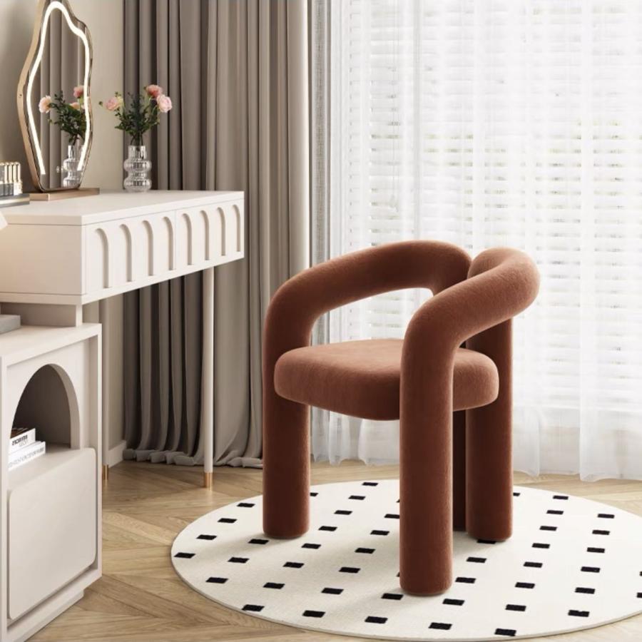 ダイニングチェア  ベロア　椅子 オフィスチェア チェア おしゃれ  おしゃれ　ワイドチェアー ソファチェア  化粧台椅子ベルベット背もたれ椅子 可愛い 大人気 |  | 03