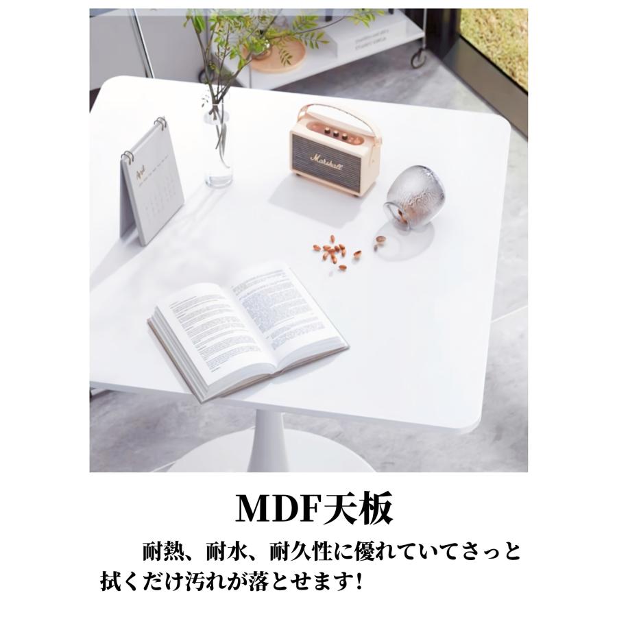 ダイニングテーブル おしゃれ テーブル 幅60cm 70/80 カフェテーブル 一人暮らし 机 韓国 風 一本脚 コンパクト 1人用 2人用 小さめ  コンパクト 正方形テーブル |  | 03