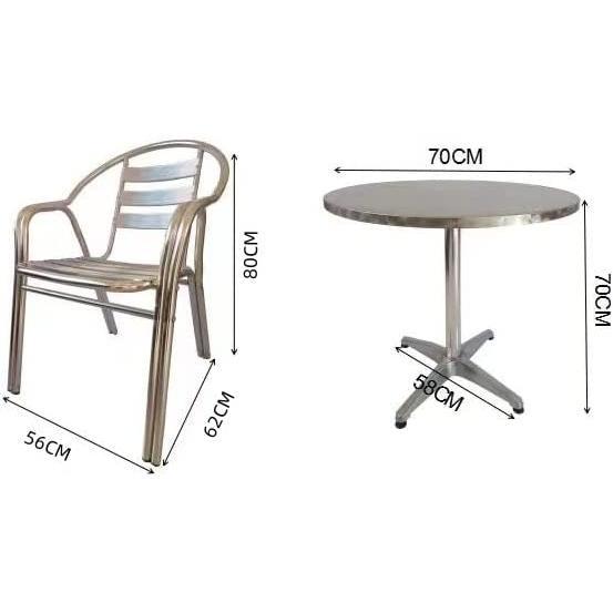 ガーデン テーブル セット ガーデンテーブルセット アルミチェア ガーデンチェア アルミチェアテーブルセット 150kg スタッキング可能 アウトドア 休憩室 休憩所 |  | 11