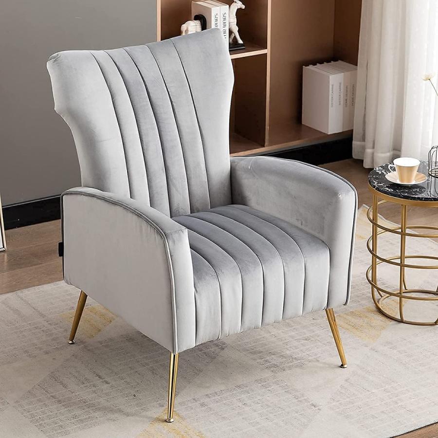 ダイニングチェア ゴールド脚付き 化粧椅子 ベルベット メイクアップチェア カフェバー ダイニングルーム リビングルーム用 デスクチェア オフイスチェア | F＆I | 10