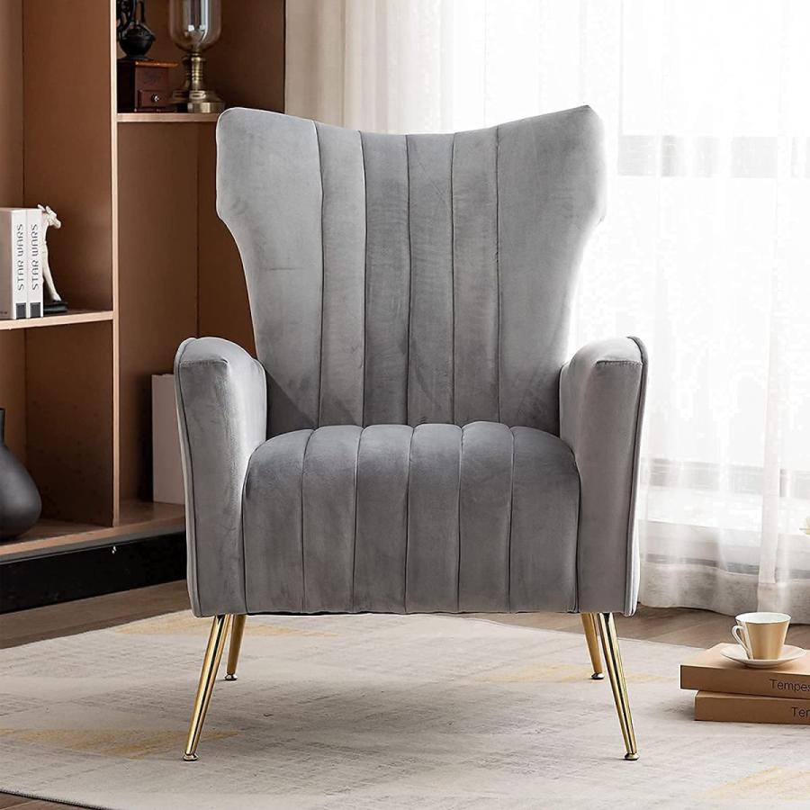 ダイニングチェア ゴールド脚付き 化粧椅子 ベルベット メイクアップチェア カフェバー ダイニングルーム リビングルーム用 デスクチェア オフイスチェア | F＆I | 11