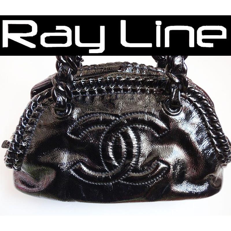 CHANEL シャネル バッグ 本物 プラスチックチェーン エナメル  