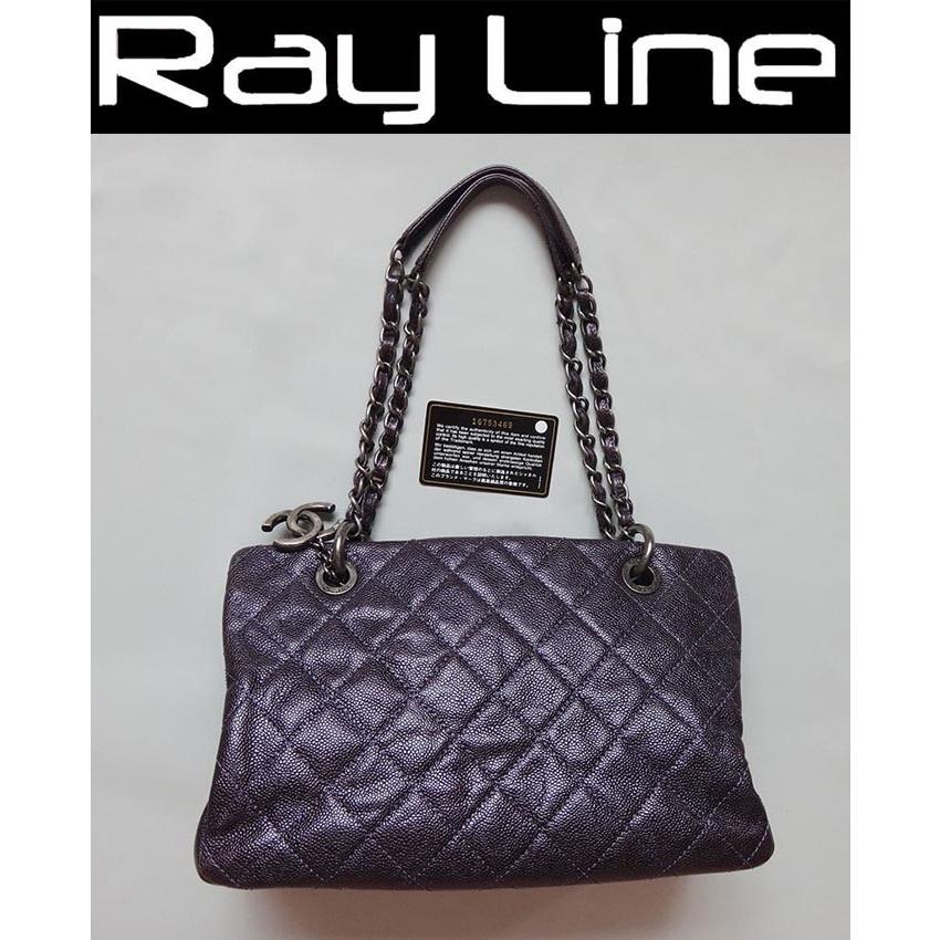 シャネル バッグ 本物 16番台 キャビア ショルダーバッグ 美品 中古_yo