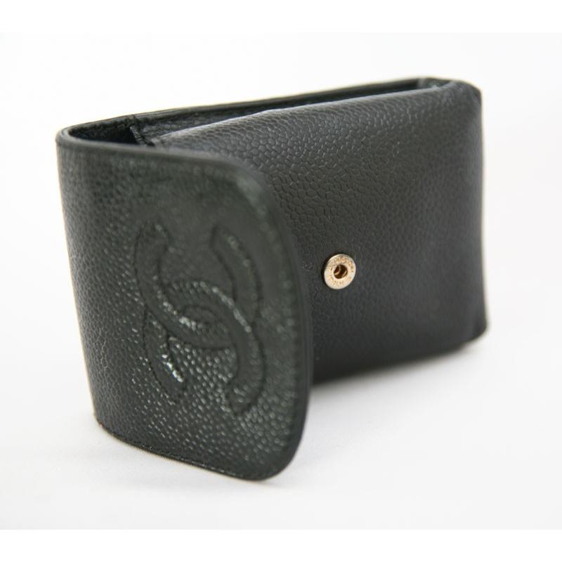 CHANEL シャネル シガレットケース キャビアスキン 黒 【公式通販】