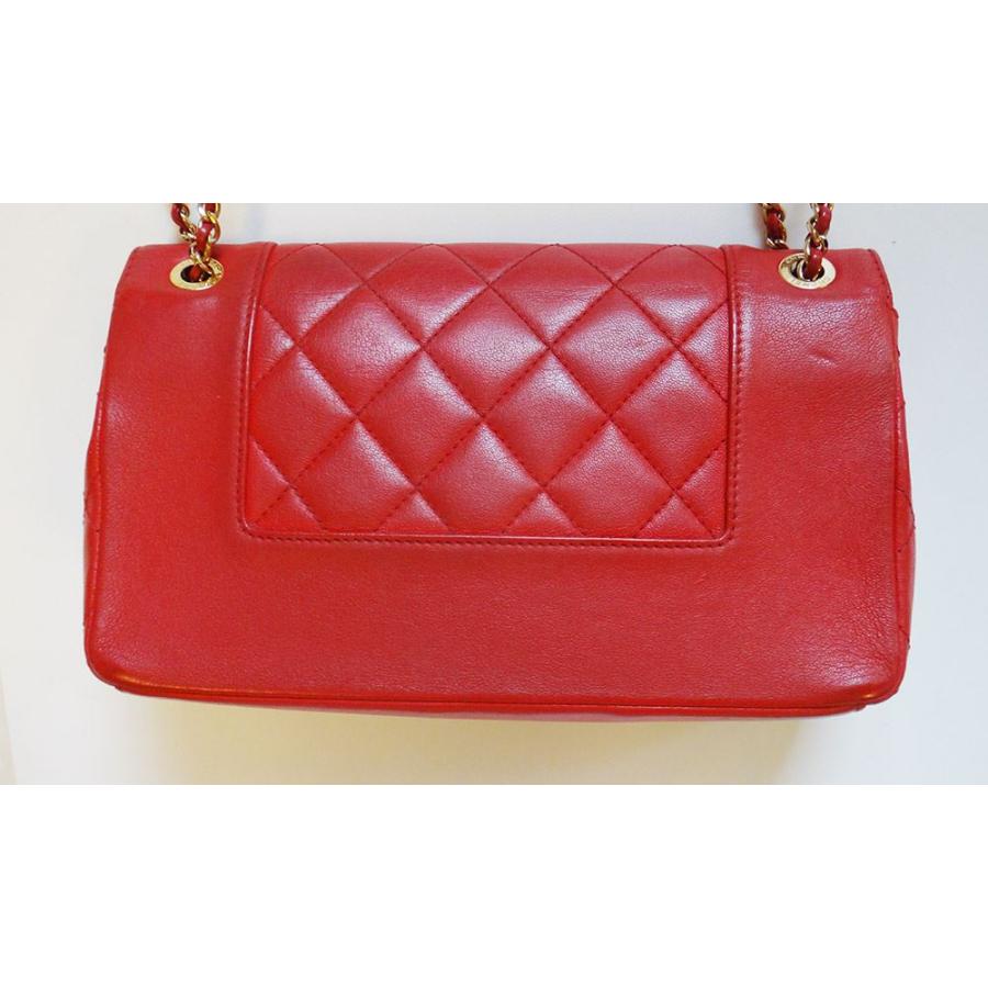 CHANEL シャネル マトラッセ ショルダーバッグ レザー レディース 赤 