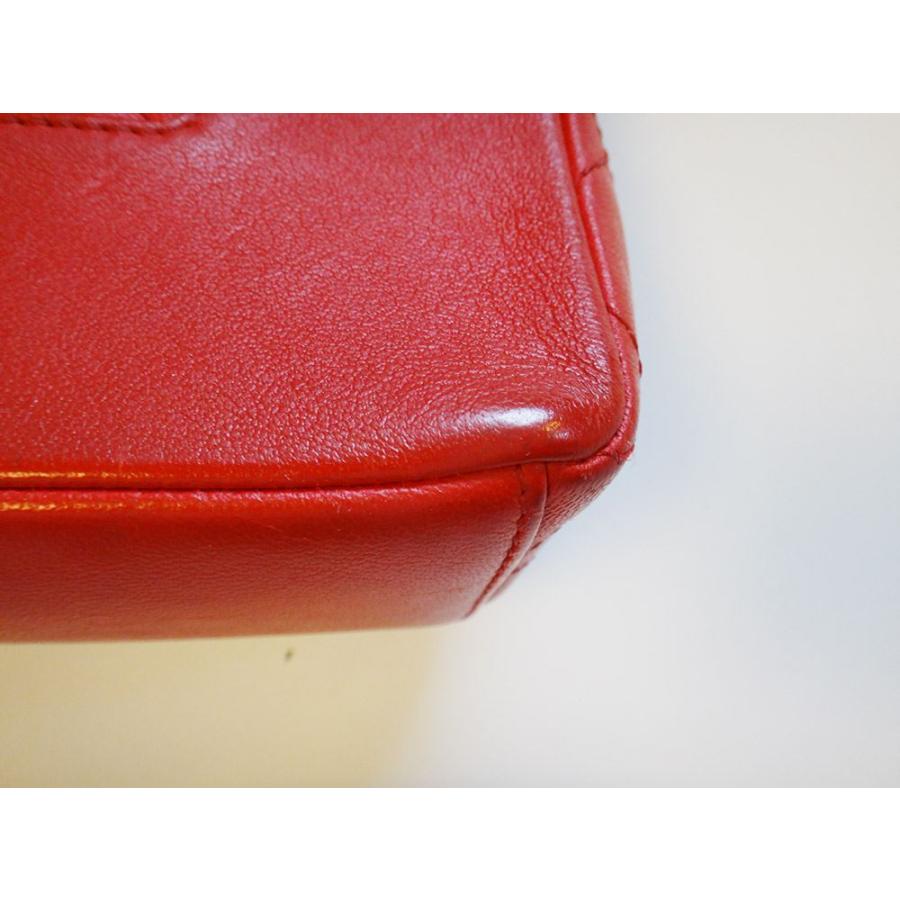 CHANEL シャネル マトラッセ ショルダーバッグ レザー レディース 赤  