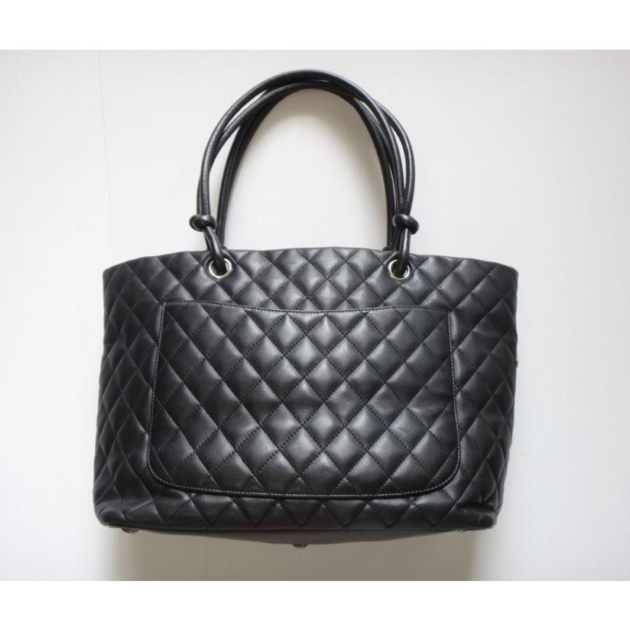 CHANEL シャネル カンボンライン ショルダーバッグ カンボンGM レディース トートバッグ 黒 ハンド 鞄 かばん 中古 黒 レディースプレ｜rayline2012｜02