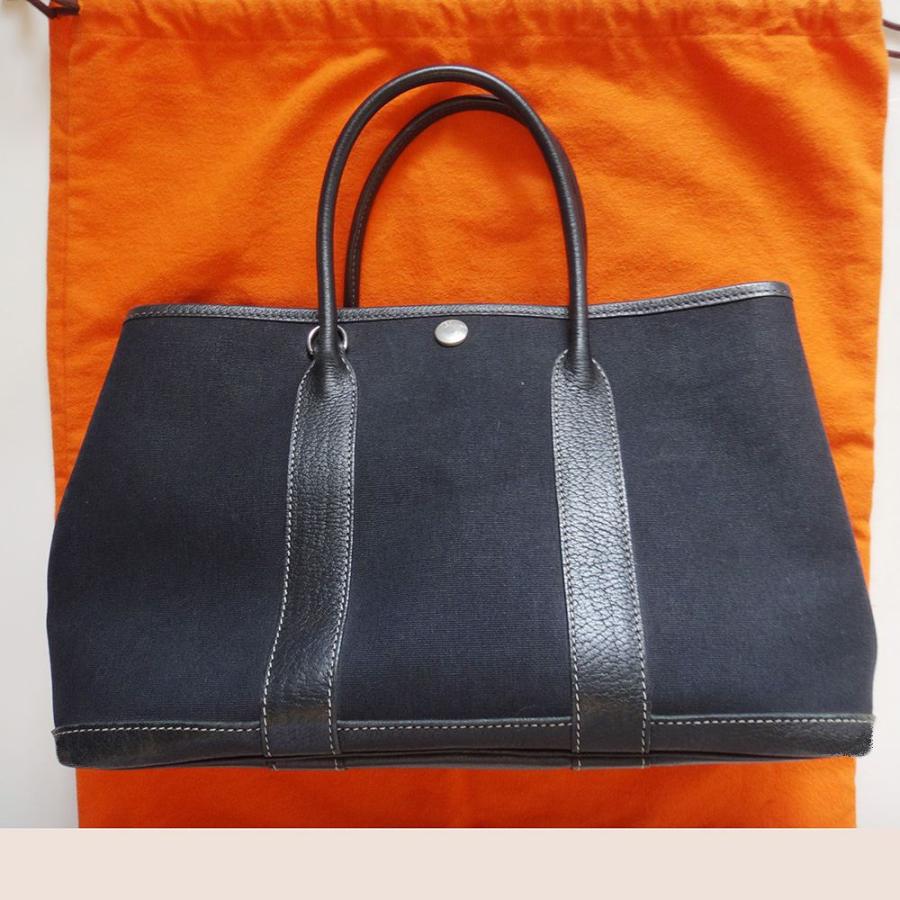 HERMES エルメスバッグ ガーデンパーティーPTM バッグ トート ブラック  