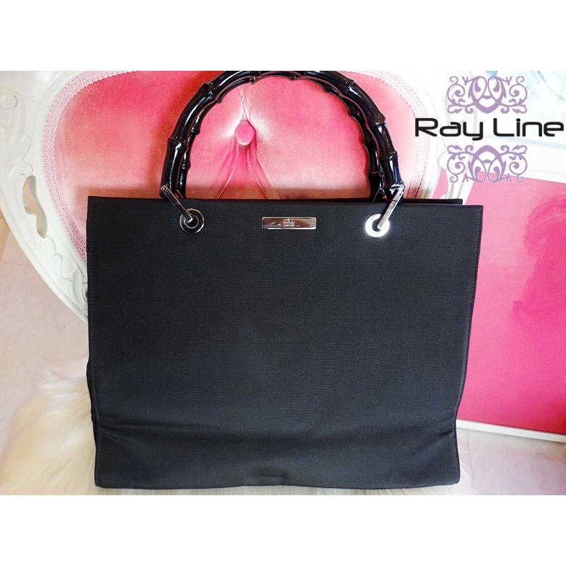 ＧＵＣＣＩ グッチ バンブー ハンドバッグ 黒 中古 s01