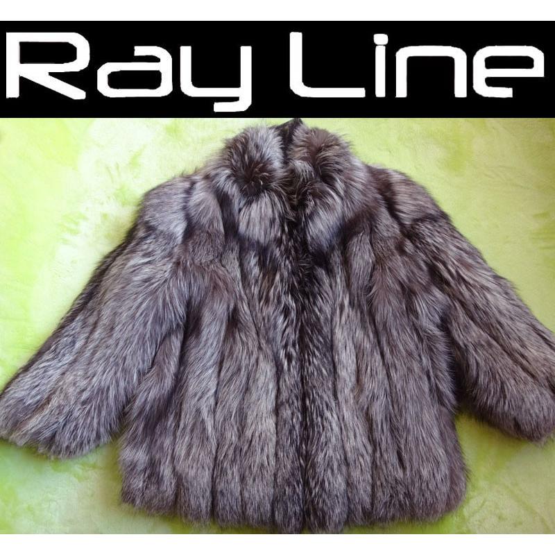 コート レディース SAGA FOX サガフォックス 毛皮 コート サイズ11 シルバー系 中古 s02