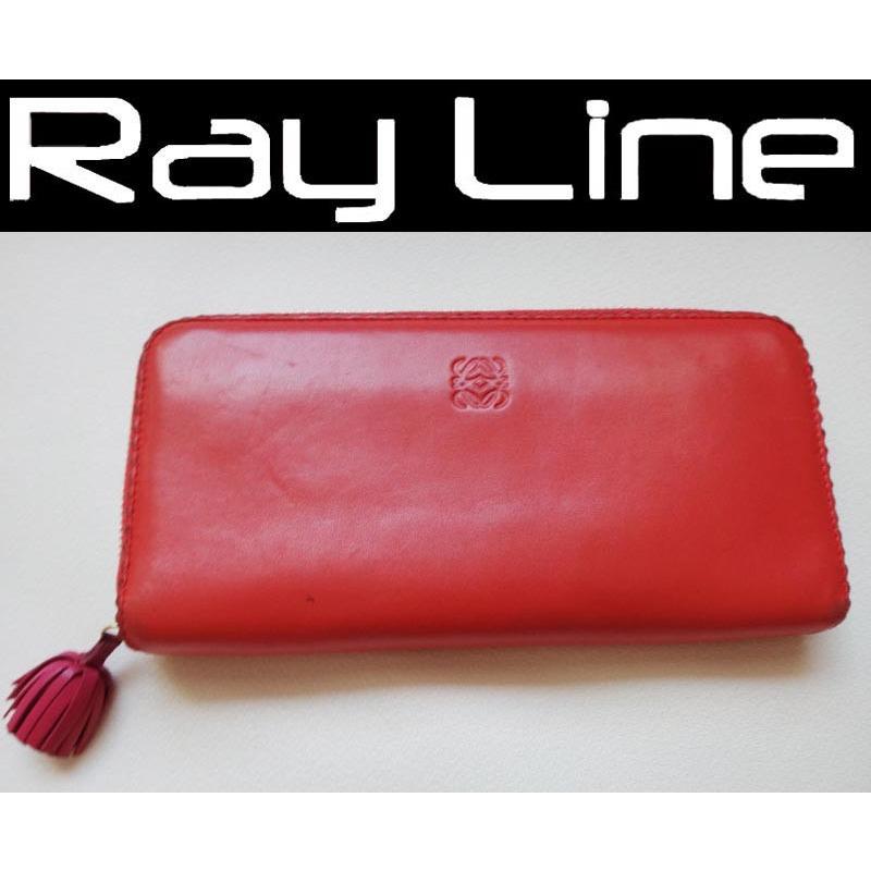 最終値下げ☆ ロエベ本革長財布オレンジ