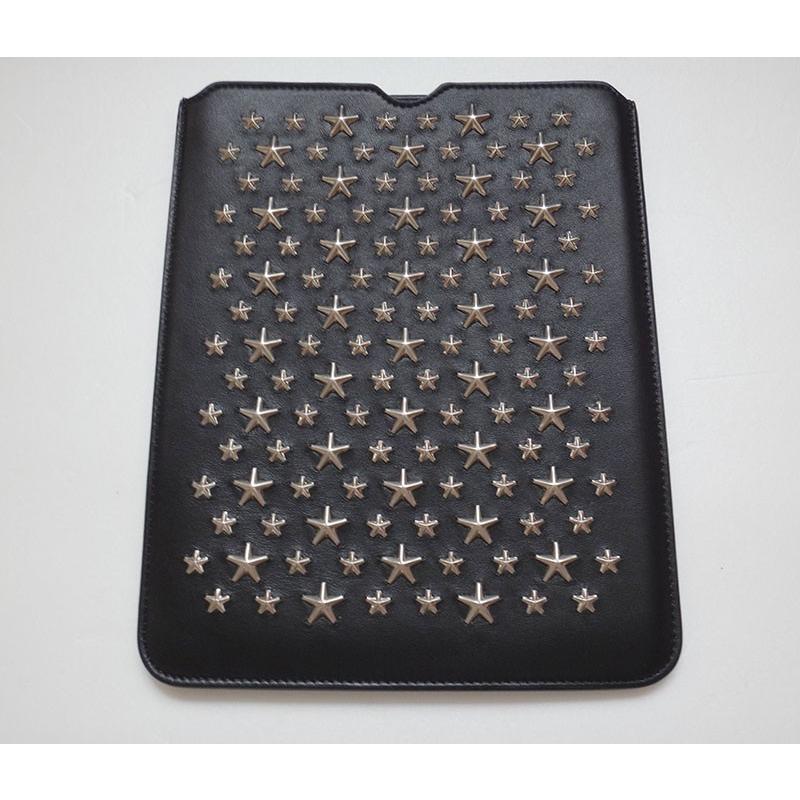 美品 JIMMY CHOO iPadケース 小物入れ レザー スタースタッズ ジミーチュウ ipadケース