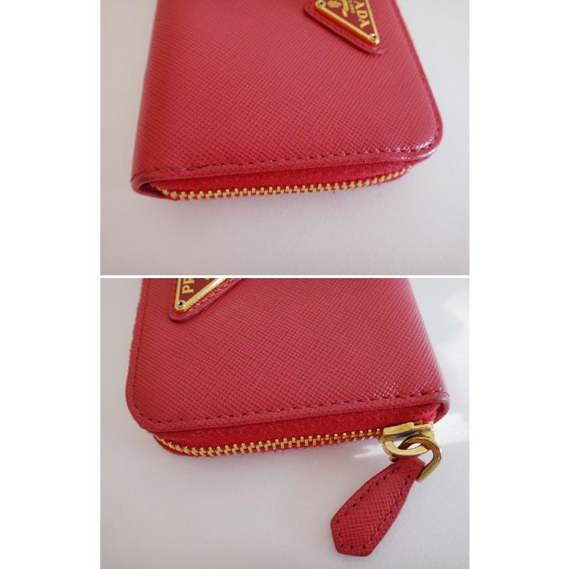 PRADA プラダ 1M0268 レザー ピンク コインケース コンパクト　財布 楽天市場】【送料無料】 プラダ コインケース ピンク 1MM268
