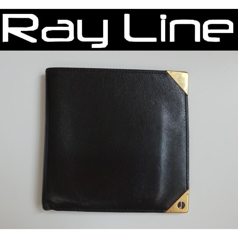 Dunhill ダンヒル 2つ折り財布 黒 レザー 中古 s01