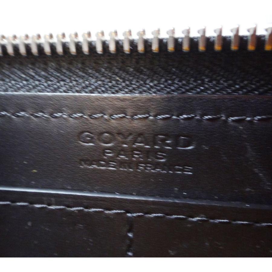 GOYARD ゴヤール 財布 本物 ラウンドファスナー ネイビー レザー GOYARD ゴヤール 財布 本物 ラウンドファスナー ネイビー レザー