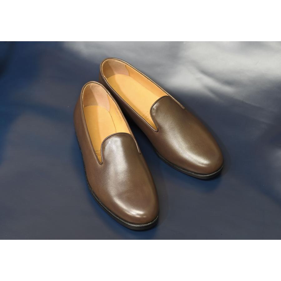 Le Misca by RAYMAR】Albert プレーントゥ スリッポン ダークブラウン