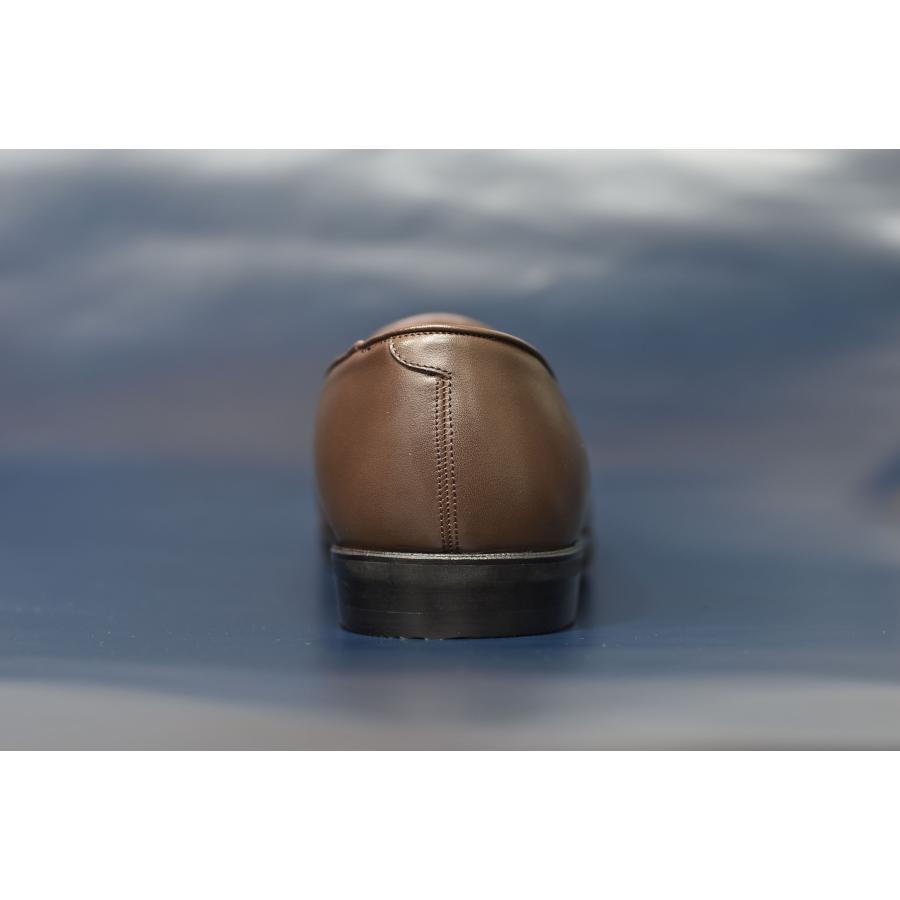 Le Misca by RAYMAR】Albert プレーントゥ スリッポン ダークブラウン