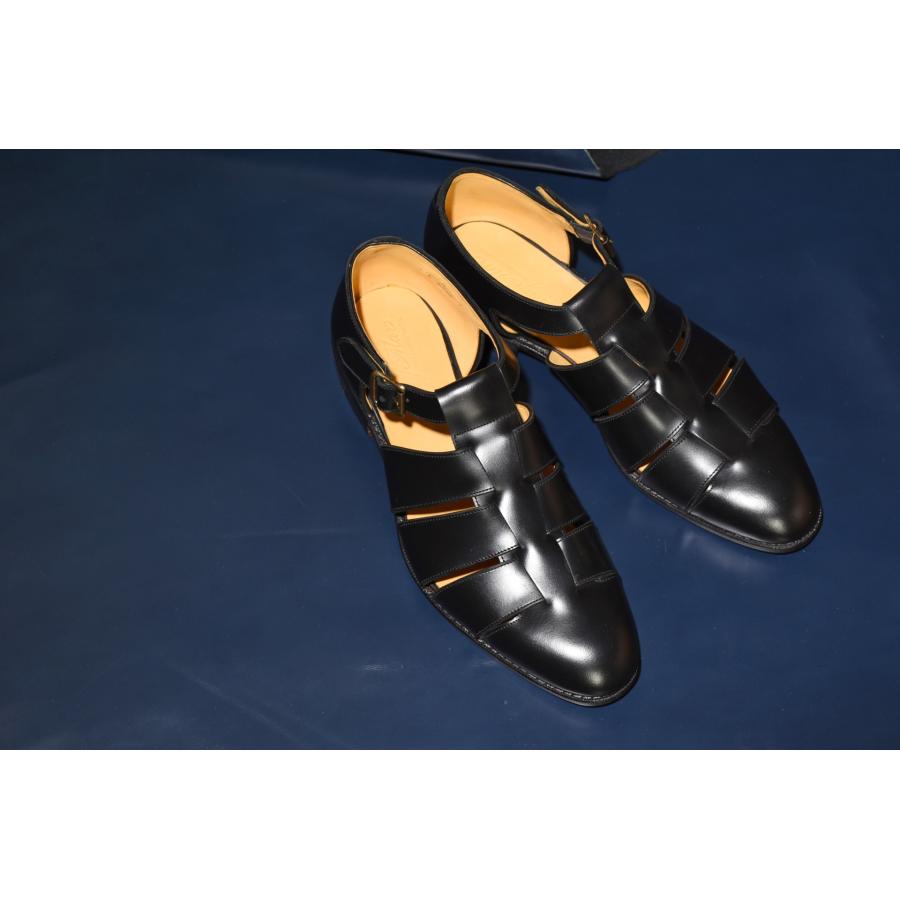 Raymar レイマー　グルカサンダル Filos　サイズ6.5 RAYMAR】Filos グルカ サンダル ブラック 牛革 フル マッケイ