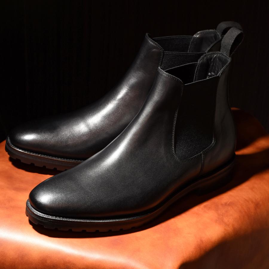 RAYMAR】Focus サイドゴア ブーツ ブラック グッドイヤーウェルト製法