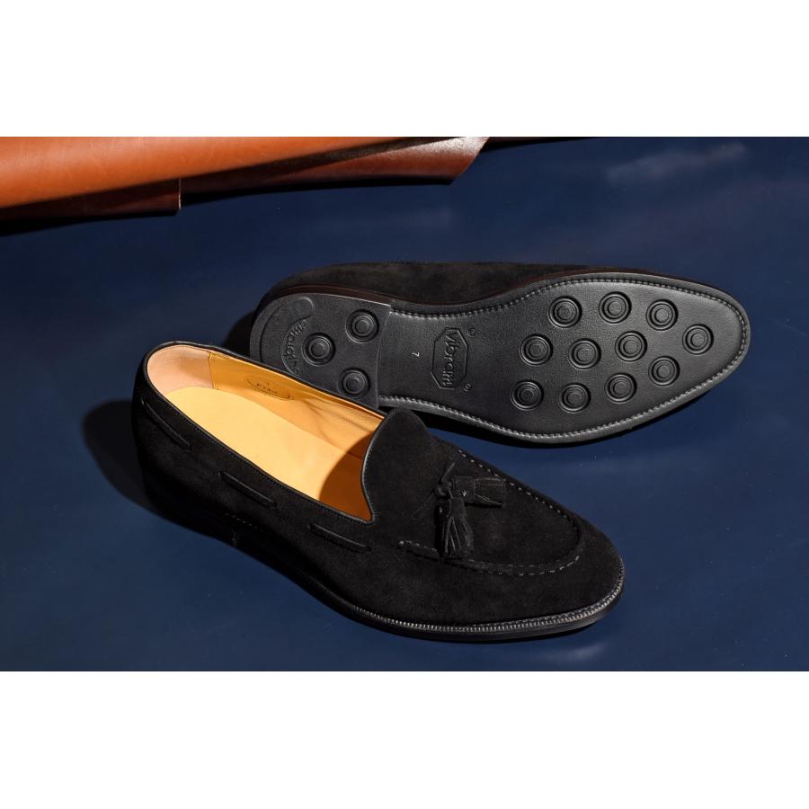 RAYMAR】スエード タッセルローファー ブラック Fran RAYMAR