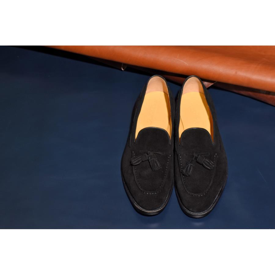 RAYMAR】スエード タッセルローファー ブラック Fran RAYMAR