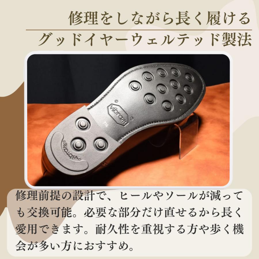 【RAYMAR】Keith クォーターブローグ レイジーマン ブラック オールウェザーシリーズ Vibramソール グッドイヤーウェルト製法 ビジネス 革靴 雨 レイマーの画像