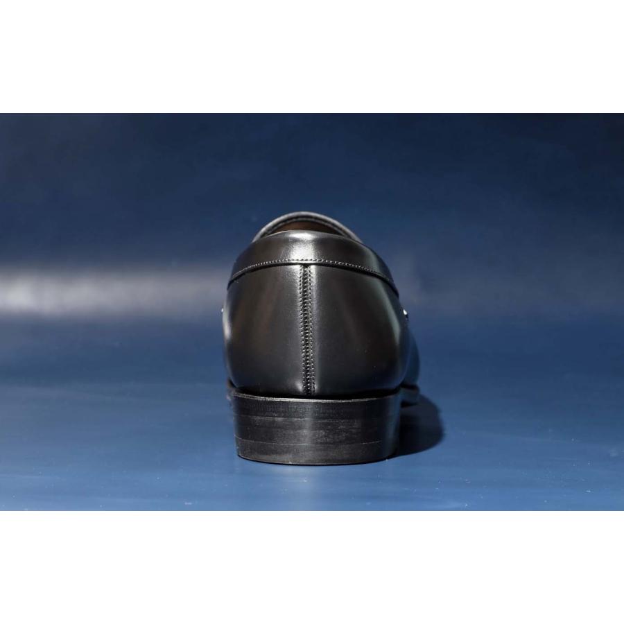 RAYMAR】Laurent コインローファー ブラック レザーソール 牛革 ハンド