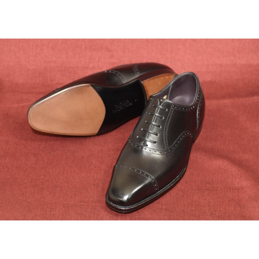 RAYMAR】Letty クォーターブローグ ブラック Annonay社製 Vocalou使用