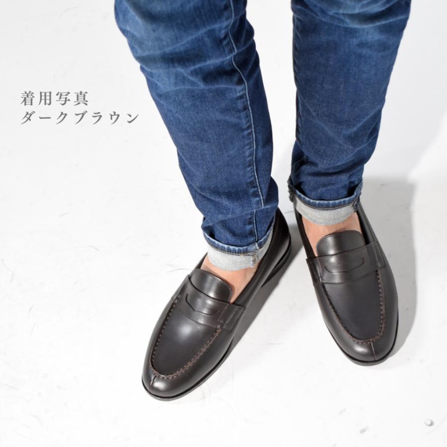 【Le Misca by RAYMAR】Liz コインローファー ブラック / ダークブラウン フルマッケイ製法 レザーソール  23.5cm~27.0cmの画像
