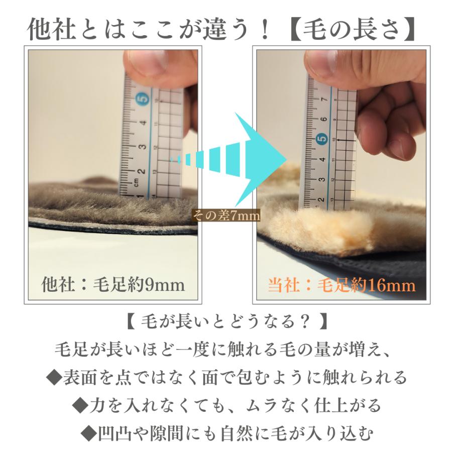【RAYMAR】リアル シープファー ミトン  / 牛革 シボ革 ミトン 仕上げ 靴磨き ムートン レイマー |  | 04