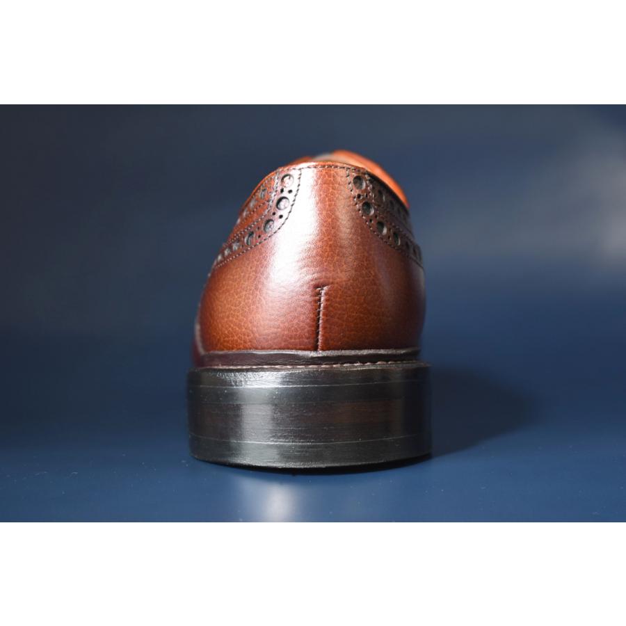 魅了 OliverII Annonay社製 シボ革 Longchamps使用 フルブローグ
