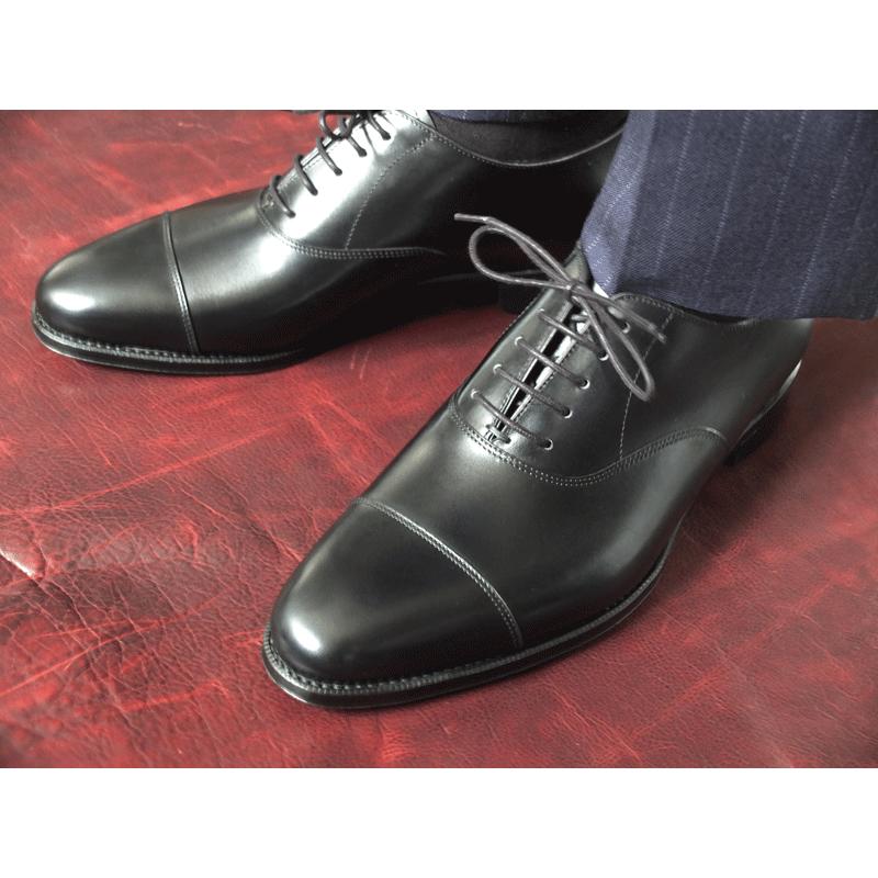 【RAYMAR】ストレートチップ ブラック Annonay社製 Vocalou 使用 ハンドソーンウェルテッド 23.5cm~28.0cm レイマー｜raymar-shoes｜12