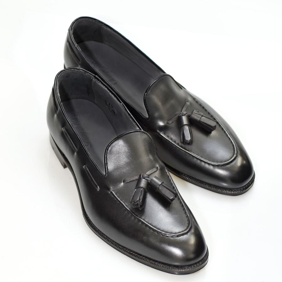 RAYMAR】タッセルローファー ブラック Sandy グッドイヤーウェルト