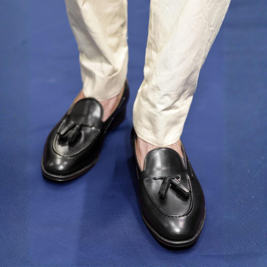 RAYMAR】タッセルローファー ブラック Sandy グッドイヤーウェルト