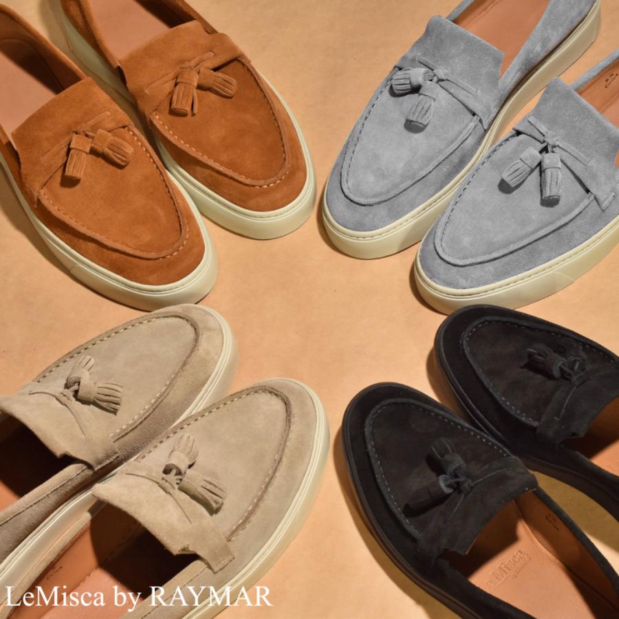 LeMisca by RAYMAR】Sirius タッセルローファースニーカー ブラック