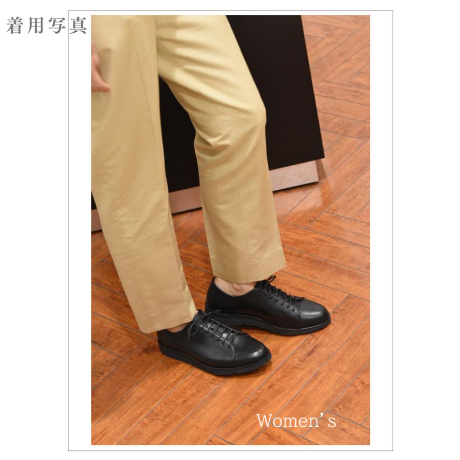 【レディース】Stella レースアップドレススニーカー ブラック/ホワイト 牛革 Vibramラバーソール Le Misca by RAYMAR |  | 05