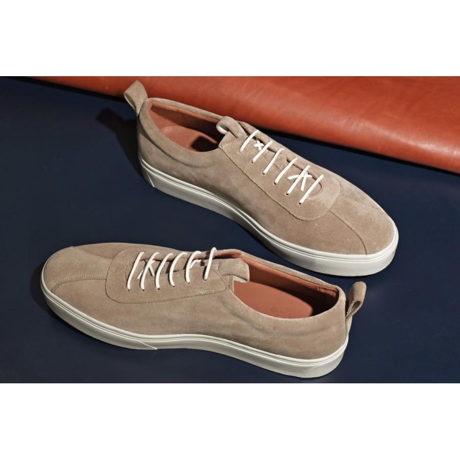 RAYMAR レースアップ ドレス スニーカー Thomas ベージュ 牛革 スエード 24.0cm ~ 27.0cm レイマー ラバーソール Vibramの画像