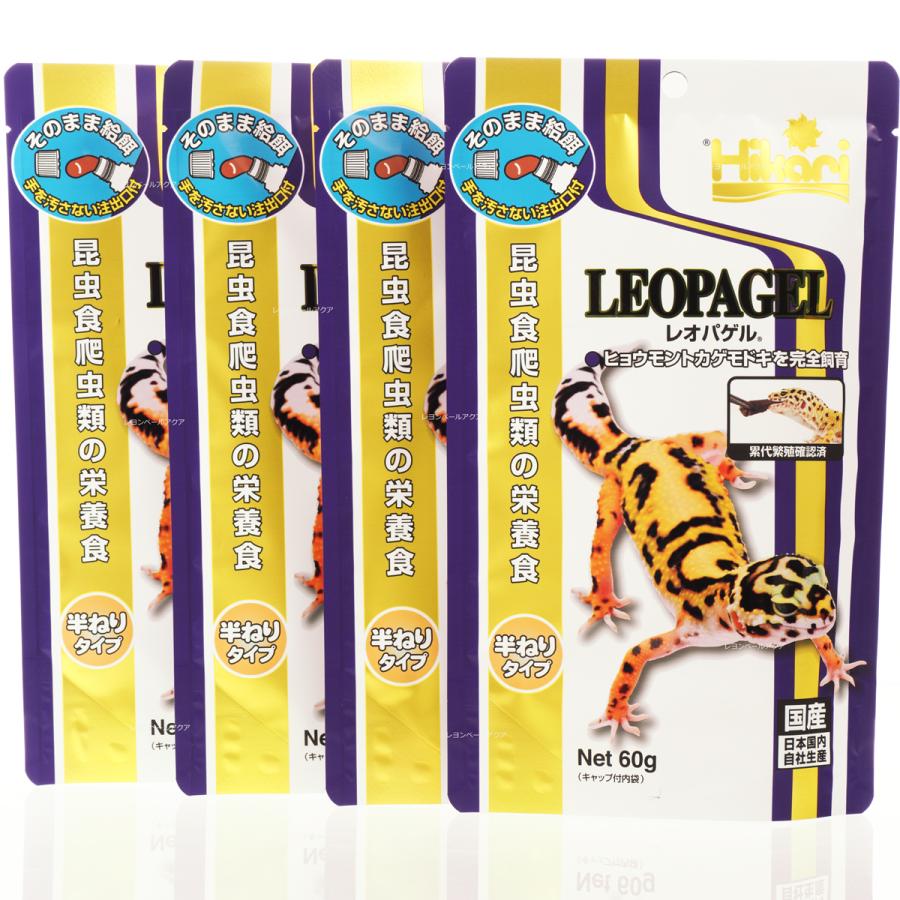 【全国送料無料】 キョーリン レオパゲル 60g ×4袋でまとめ買い の商品画像