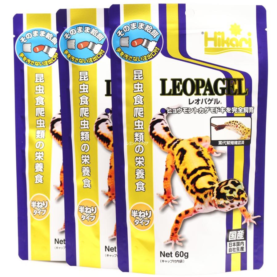 【全国送料無料】 キョーリン レオパゲル 60g ×3袋で まとめ買い の商品画像
