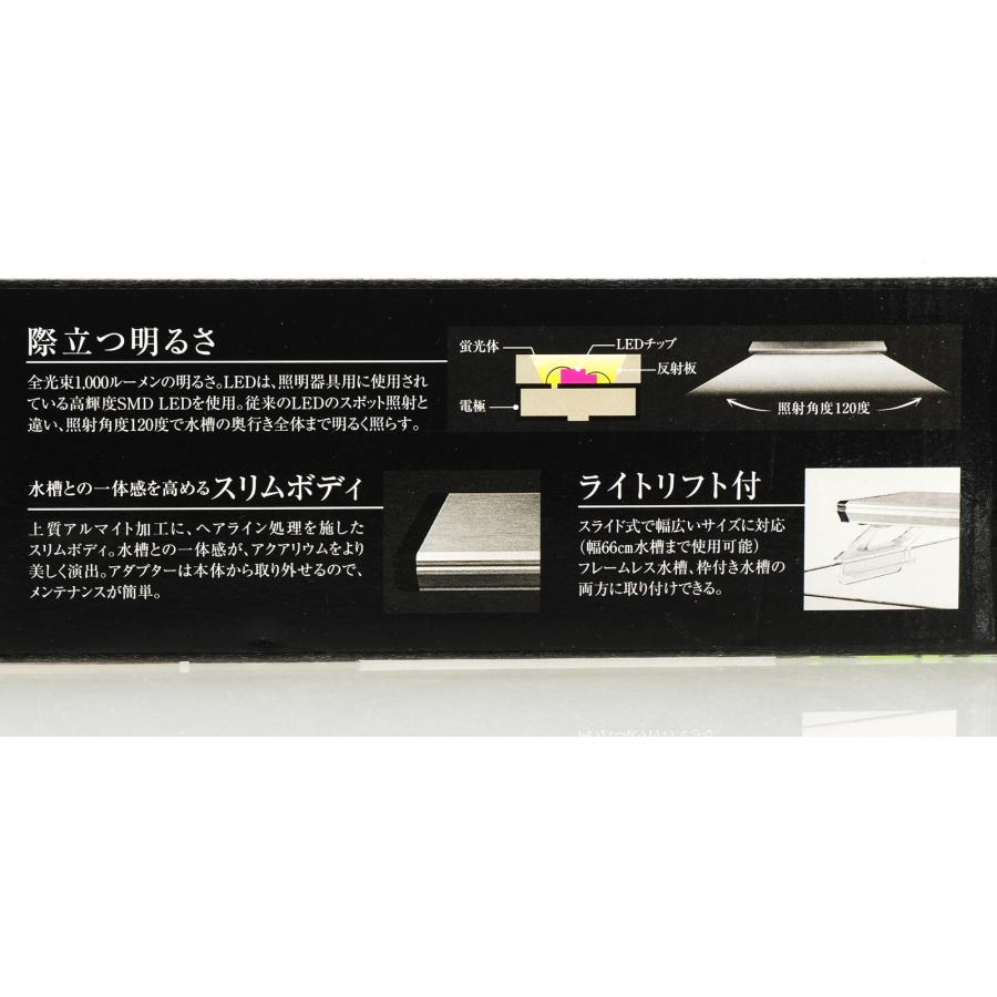GEX（ジェックス） 【全国送料無料】 クリアLEDパワー3 600 BK 黒 水槽 