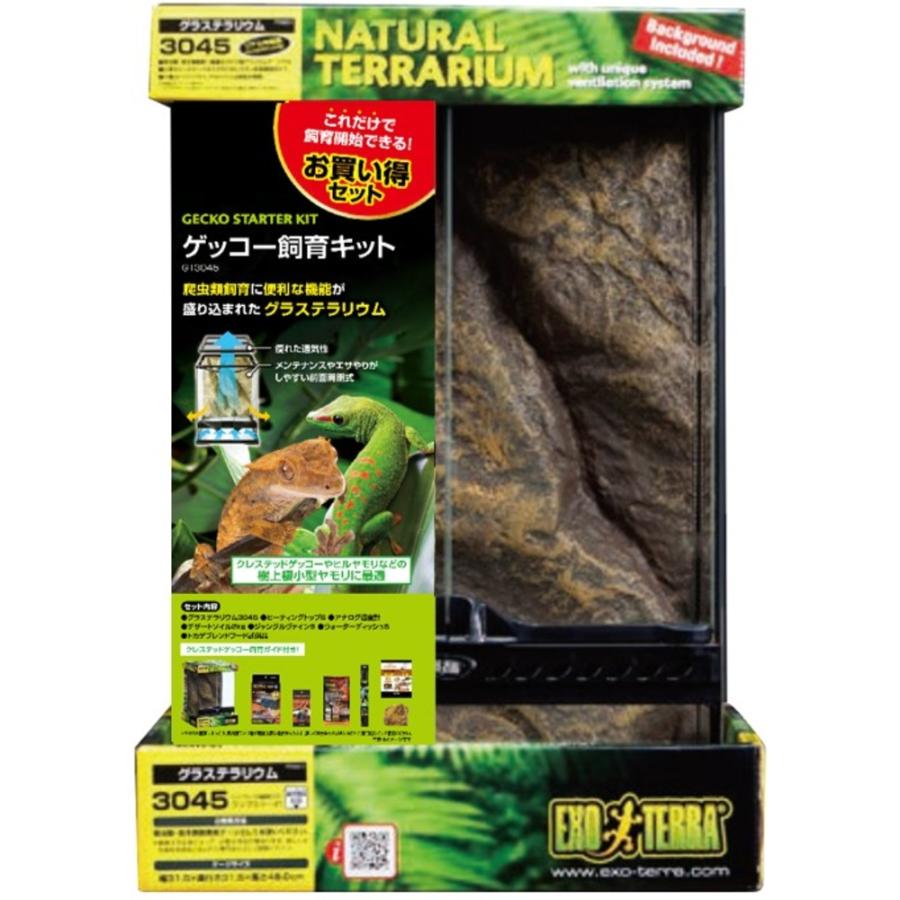 GEX ゲッコー 飼育キット7点SET GT3045 グラステラリウムジェックス Amazon | GEX EXOTERRA ゲッコー飼育キット GT3045 爬虫類用