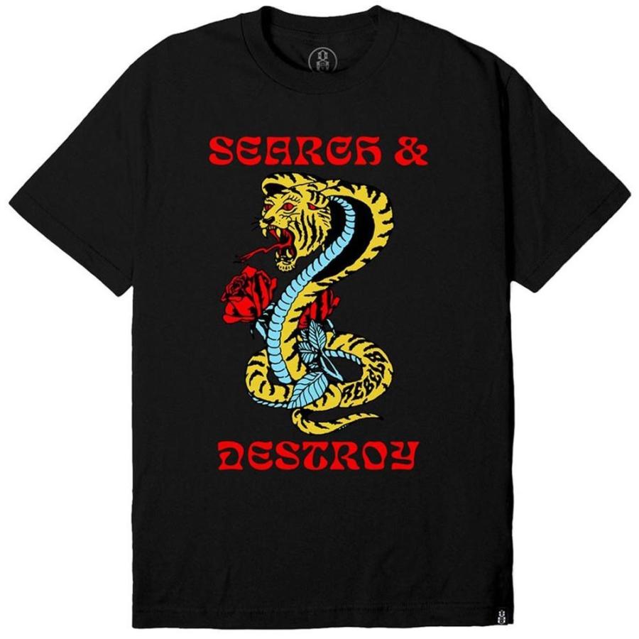 REBEL8（レベルエイト） 半袖Tシャツ Psychotropic Tee (ブラック