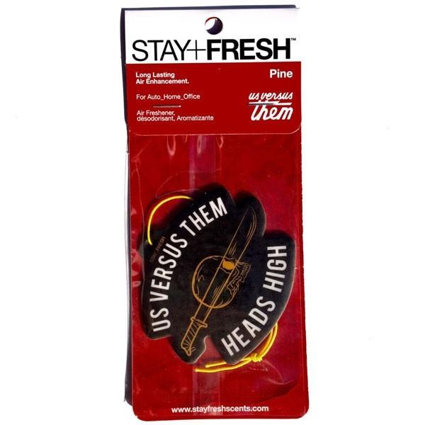 Stay Fresh/ステイフレッシュ エアーフレッシュナー Air Freshner Us Versus Them Heads High (パイン/松の実)｜rayray