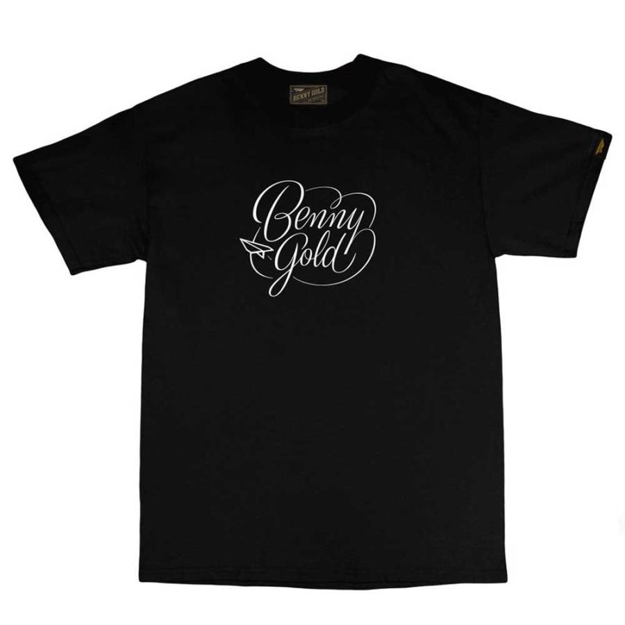Benny Gold/ベニーゴールド 半袖Tシャツ New Script Tee (ブラック) SALE セール｜rayray