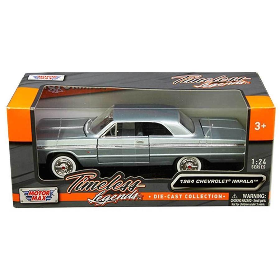 MotorMax / モーターマックス Timeless Legends 1/24 ダイキャストミニカー インパラ 1964 Chevrolet Impala (ベイサイドブルー) MotorMax / モーターマックス Timeless Legends 1/24 ダイキャストミニカー インパラ 1964 Chevrolet Impala (ベイサイドブルー)
