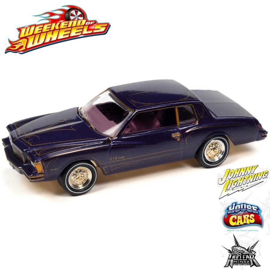 Johnny Lightning/ジョニーライトニング Weekend Of Wheels 2023 限定 1/64 ミニカー ローライダー モンテカルロ 1978 Chevy Monte Carlo (パープル)｜rayray｜02